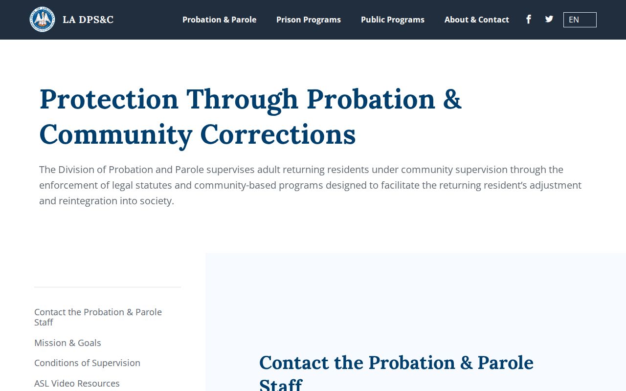Tangipahoa Parish post-release supervision office lookup